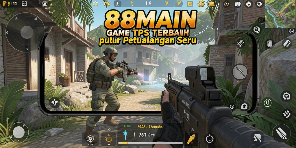 Tampilan gameplay TPS yang intens dan mendebarkan.