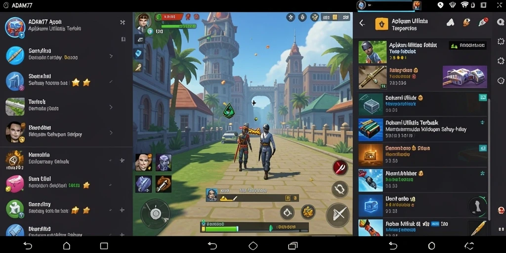 Tampilan antarmuka <strong>ADAM77</strong> yang user-friendly dan modern.