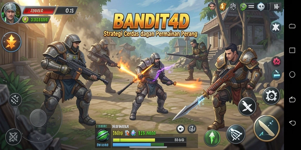 Tampilan gameplay strategi yang menarik dan mendalam.