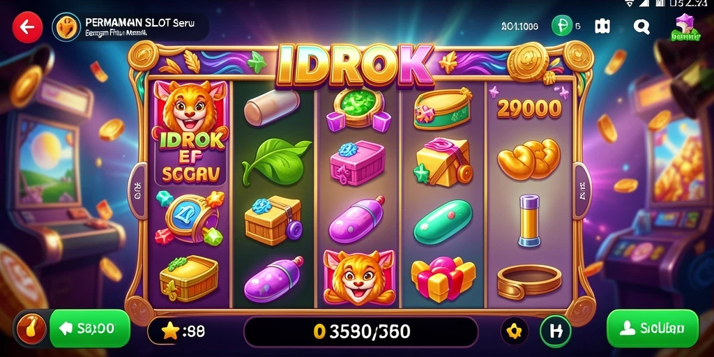 Tampilan utama gameplay Slot IDROK yang menarik
