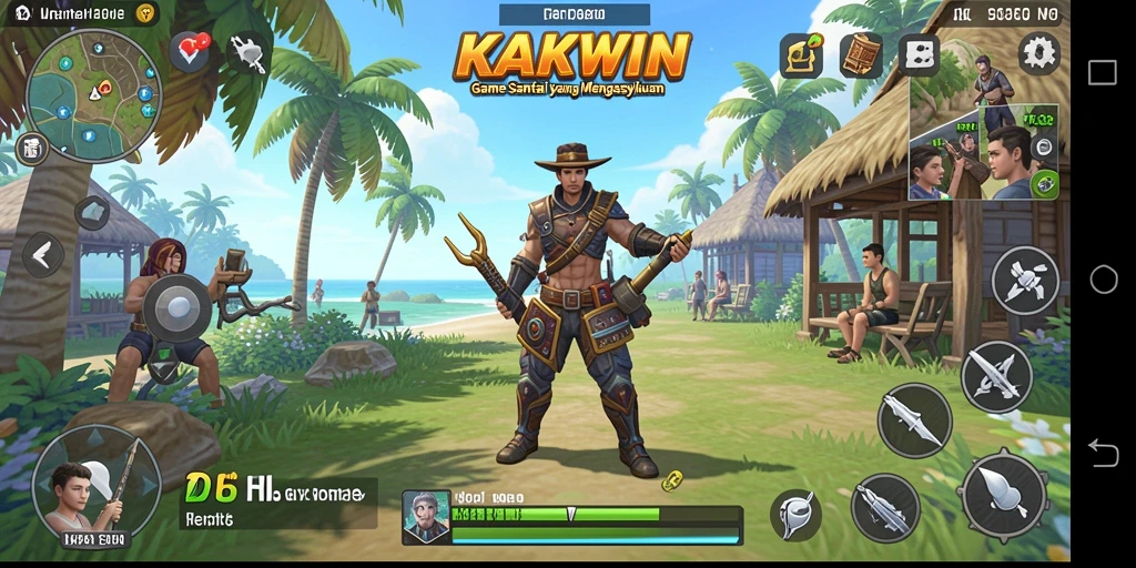 Screenshot KAKWIN menunjukkan gameplay yang penuh warna dan menarik.