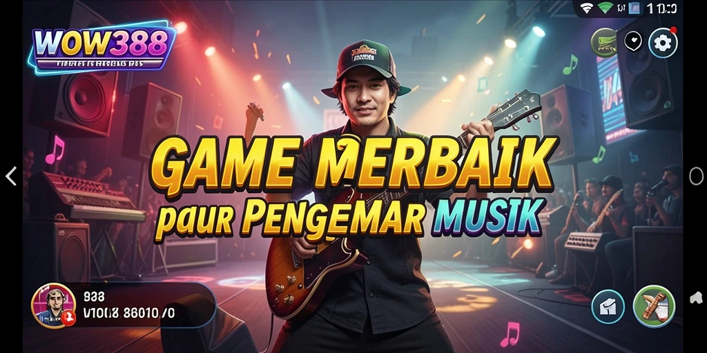 Tampilan gameplay WOW388 yang menarik dengan berbagai pilihan lagu.